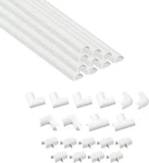 D-line Half Round Cord Hider, Patented Cable Cover, Hide Tv Wall Mount Wires, Ra. Fixed Price $41.61.