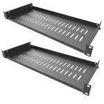 Jingchengmei 2 Pack Of 1u Disassembled Vented Cantilever Server Rack Mount Shelf. Fixed Price $44.42.
