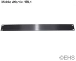Middle Atlantic Hbl1 1 Ru Flat Blank Rack Panel, Black Brushed And Anodized Alum. Fixed Price $25.00.