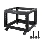 Riveco 6u Open Frame Server Rack With Wheels- Heavy Duty 4 Post Quick Assembl.... Fixed Price $188.83.
