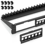 Everest 24 Port Keystone Patch Panel (4-pack) - Removable 6-port Panels Use Wi. Fixed Price $166.99.