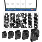 Glarks 50pcs M4 M5 M6 M8 M10 Uclipon Nuts Set, Black Carbon Steel Thread Clip.... Fixed Price $24.07.