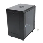 12u Wall Mount Network Cabinet 15.5" Deep Locking Glass Door Enclosure. Fixed Price $90.67.