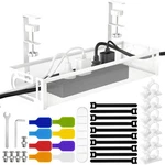 No Drill Under Desk Cable Management Tray, Sonature 15.7" 15.7 Inchs, White. Fixed Price $30.29.