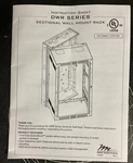 Middle Atlantic Dwr Series Sectional Wall Mount Rack Back Pan Only New 12-xx. Fixed Price $50.00.