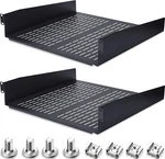 2 Pack Rack Shelf Vented Mount Universal Heavy Duty Server. Fixed Price $90.99.