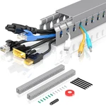 Open Slot Wire Duct Kit, 31.4"(2 X 15.7) Server Rack Cable Management, Man. Fixed Price $19.01.