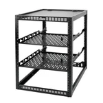Tecmojo 16u Open Frame Network Rack Floor/wall Mount W/ Shelves 19. Fixed Price $100.98.