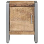 Cabinet Accent End Table With Storage For Home Bedroom Rough Mango Wood Vidaxl. Fixed Price $97.99.