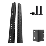 Jingchengmei 8u Steel Rack Rails Kit With Hardware - 2 Pieces (8urr) 8u, Black. Fixed Price $18.56.