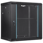 12u Wall-mount Secure Server Rack 15.5in Deep 200lb Load Glass Door. Fixed Price $160.99.