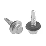 Rrina 120pcs #10x3/4'' Self Drilling Screws With Rubber Washer 410 Stainless .... Fixed Price $18.49.
