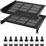 Moocci 19" 1u Server Rack Shelf 2 Pack - 13.78 Inch Deep, Black. Fixed Price $70.90.