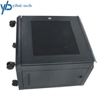 1pack 12u Iron Mesh Server Cabinet Rack Wall Mount Maximum Depth 15.5" With Lock. Fixed Price $114.89.
