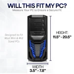 Vivo Under-desk And Wall Pc Mount, Computer Case Holder With Spacer Bracket. Fixed Price $39.99.