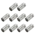 10pcs Coaxial Cable Connector 22.5x11mm F Male To Pal Female Adapter Nickel. Fixed Price $12.10.