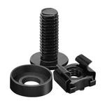 Leadrise 50-pack M6 X 16mm Computer Rack Mount Cage Screws, One Size, Black. Fixed Price $16.81.
