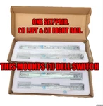 Full Set (pair) Dell A5 0n243x Rails Cn-0n243x Rack Mount Rail Kit Switches. Fixed Price $149.99.