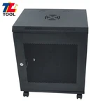 12u Network Cabinet 15.5" Deep, Locking Door, Wall Mountable. Fixed Price $118.42.