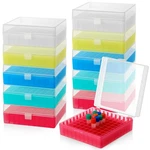10 Pack 100 Well Centrifuge Tube Cryogenic Storage Box With Snap Clasp Polypr.... Fixed Price $48.79.