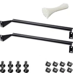2 Pcs 1u Horizontal 19 Inch Rack Mount Cable Management Support Bar Black. Fixed Price $41.58.
