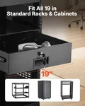 3u Rack Mount Drawer, 50 Lbs Max Load-bearing, Lockable Server Cabinet Case, Sli. Fixed Price $85.06.