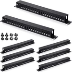 8 Pieces 19 Inch Cable Manager 1u 24 Slot Horizontal Server Rack Mount .... Fixed Price $72.82.