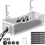 Cinati Under Desk Cable Management Tray White No Drill Clamp. Fixed Price $30.58.