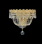 New 2 Lts Luxury Gold Crystal Wall Sconce Vintage Prism Flush Mount Glam Light. Fixed Price $79.00.