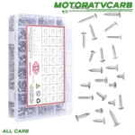 All-carb 815 Pcs M3 M4 M5 M6 304 Stainless Steel Nut And Bolt Combination Kits. Fixed Price $18.55.