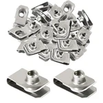 40 Packs 1/4" - 20 Stainless Steel Regular Extruded U Nuts, Style Clip-on N.... Fixed Price $22.39.