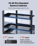 Vevor 4-pack 1u Vented Server Rack Shelves 10" Deep 50 Lb Capacity. Fixed Price $56.99.