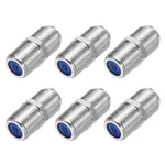 6pcs Rg6 Coaxial Cable Connector 22x10mm F Female To Adapter Nickel Blue. Fixed Price $15.22.