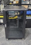 Omnimount Design Black Server Rack Cabinet , 24x24x39-in. Fixed Price $520.00.