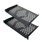 Riveco 2pcs 1u Rack Shelves, 19 Cabinet Mount 1 U Tray Vented Cantilevers. Fixed Price $66.93.