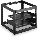 Pyle Prtpl10u 19" Wall Mount W/shelves Open Frame Server Rack Black (open Box). Fixed Price $92.99.