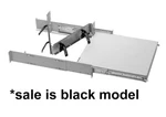 Chatsworth Sliding 19" Rackmount Equipment Shelf, 140lb Capacity, Aluminum Black. Fixed Price $99.00.