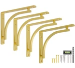 Classic Brass Heavy Duty Shelf Brackets 10 Inch By Gold L Bracket, Wall Mou.... Fixed Price $95.24.