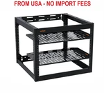 Echogear 10u Network Rack Wall Mount 4 Post Open Frame W/ Shelves Hardware. Fixed Price $139.99.