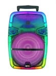 Qfx Portable Bluetooth Rechargeable Speaker With Party Lights, Tms-1560, Multico. Fixed Price $125.00.
