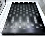 Bud Industries Black Ventilated 19" Shelf Ps 14.25" D Sh-2383-b Nib. Fixed Price $45.00.