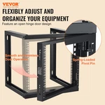 9u Wall Mount Rack, 150 Lbs/68.04 Kg Max Load Capacity, Black. Fixed Price $82.29.
