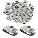 40 Pack 1/4"-20 Stainless Steel U Nuts Clip-on Fasteners Extruded Type. Fixed Price $25.00.