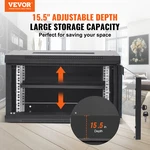 6u Wall Mount Server Cabinet 15.5" Deep Rack Enclosure, Locking Door, 200lbs Max. Fixed Price $119.99.