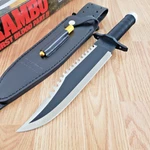 Rambo First Blood Part Ii Standard 10" Stainless Steel Blade Survival Components. Fixed Price $151.19.