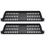 Vevor 2pcs 1u Server Rack Shelf 10"/254 Mm Depth Vented Mount Tray. Fixed Price $37.63.