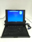 Rkp2415-801c 15" Lcd Kvm Monitor Keyboard Drawer 8-port No Ac, Free Ship, Read. Fixed Price $299.99.