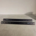 Lowell L212-24 Metal Rack Rails Pair Black Build A Standard 14u. Fixed Price $82.77.