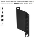 Middle Atlantic Rackrail Recessor Bracket (2 Pack) - (mfr #rr2-3rcn). Fixed Price $35.00.