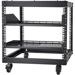 Skyshalo 23 In. Open Frame Server Rack Steel Shelving Unit W/ Adjustable Depth. Fixed Price $80.95.